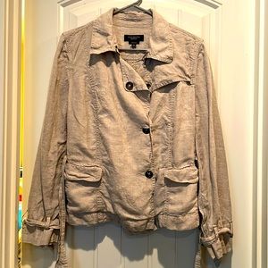 Talbots Linen Jacket Sz 14